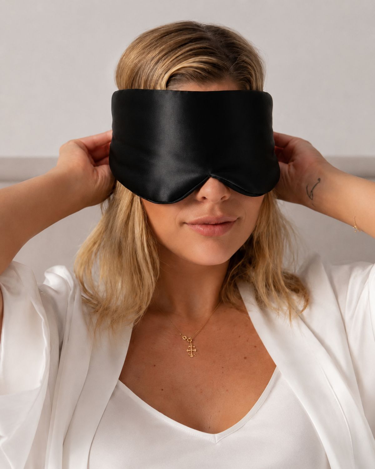 Sovmask Silke Extra Mjuk Svart