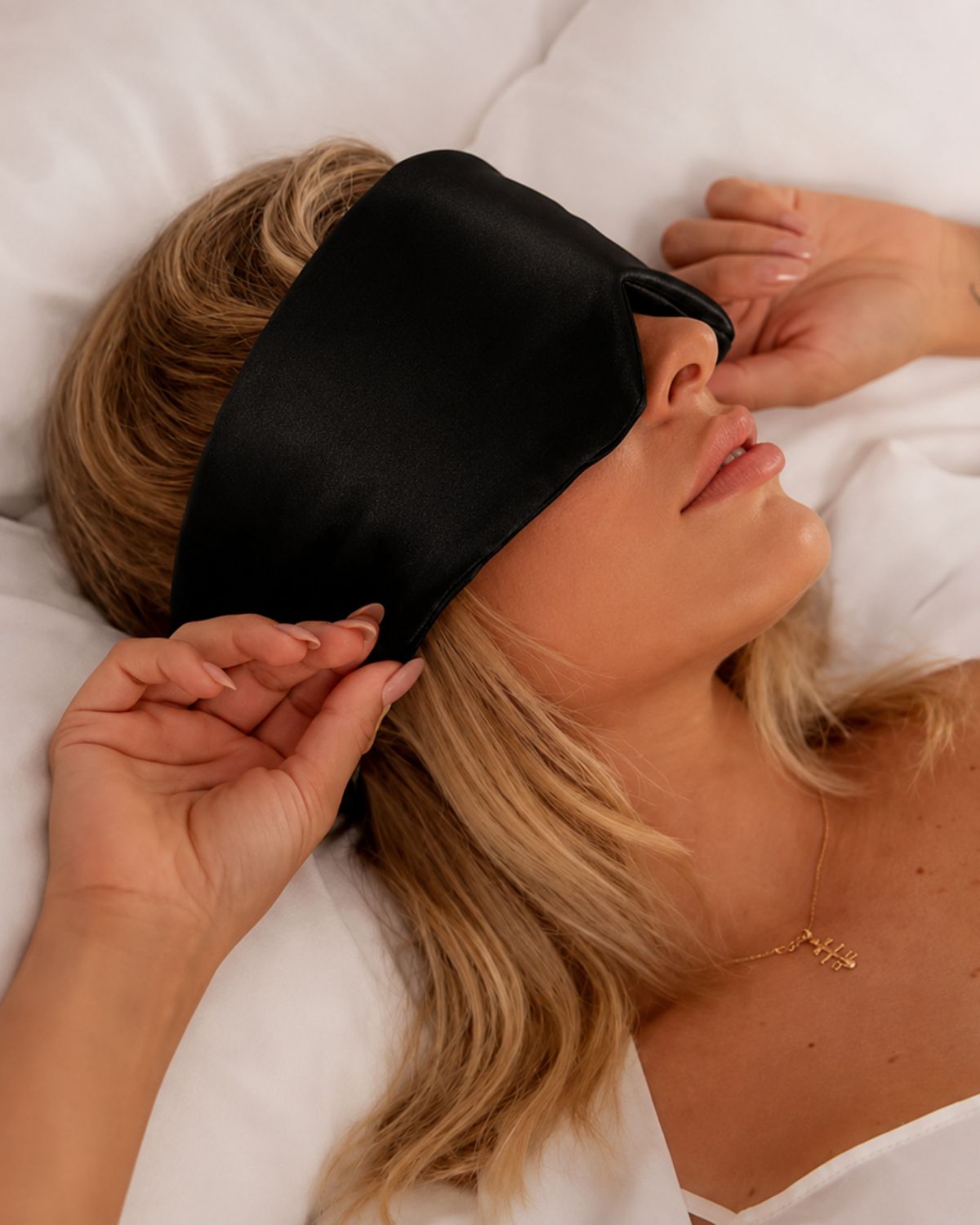 Sovmask Silke Extra Mjuk Svart