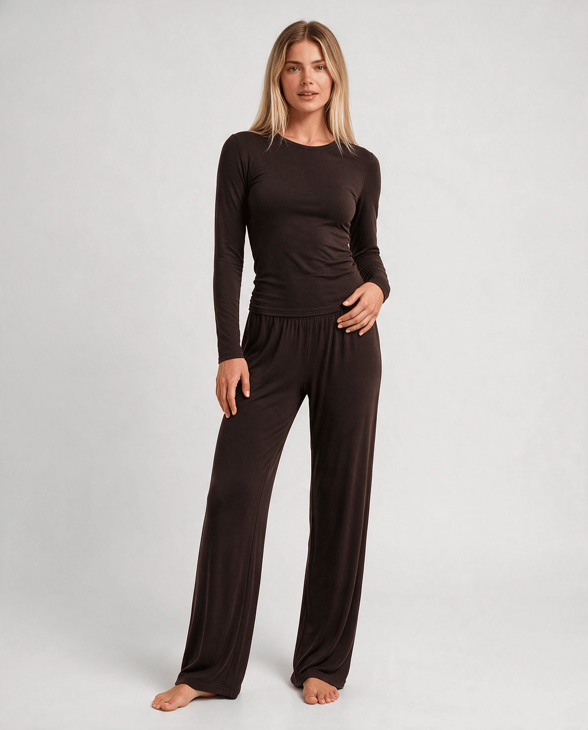 Jersey Longsleeve Loungewear Set Dam