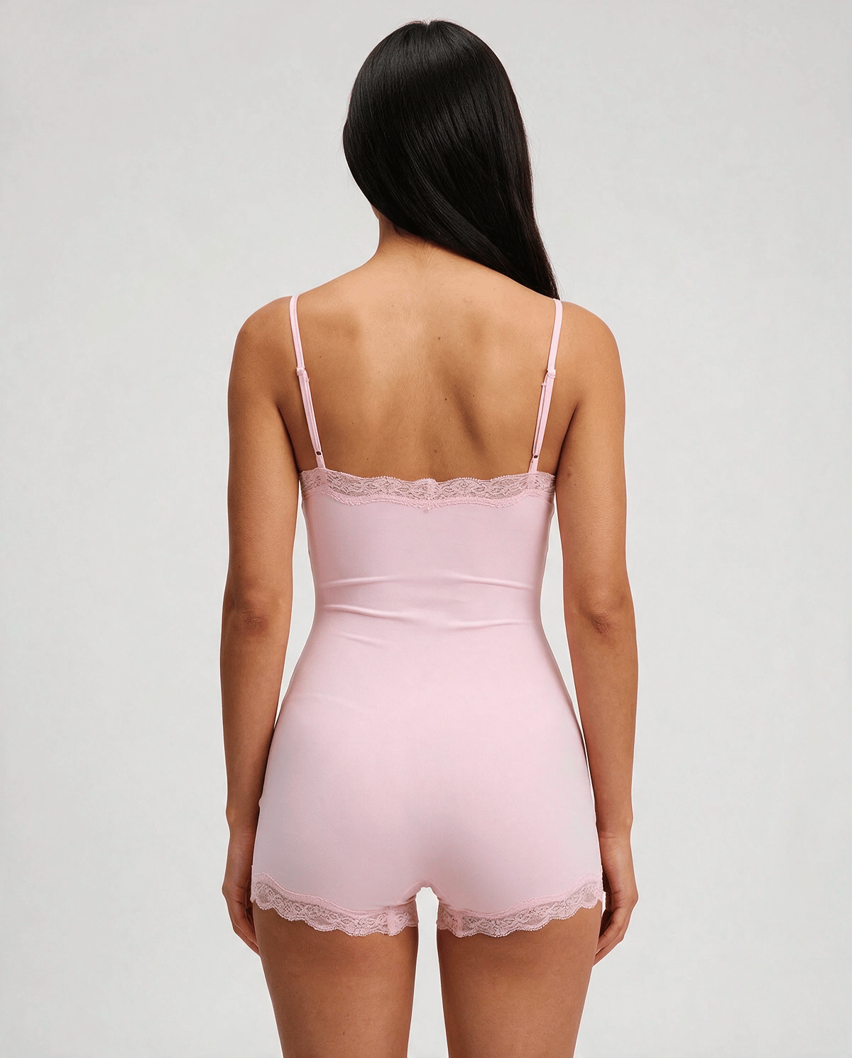 Skön Satin Playsuit Dam
