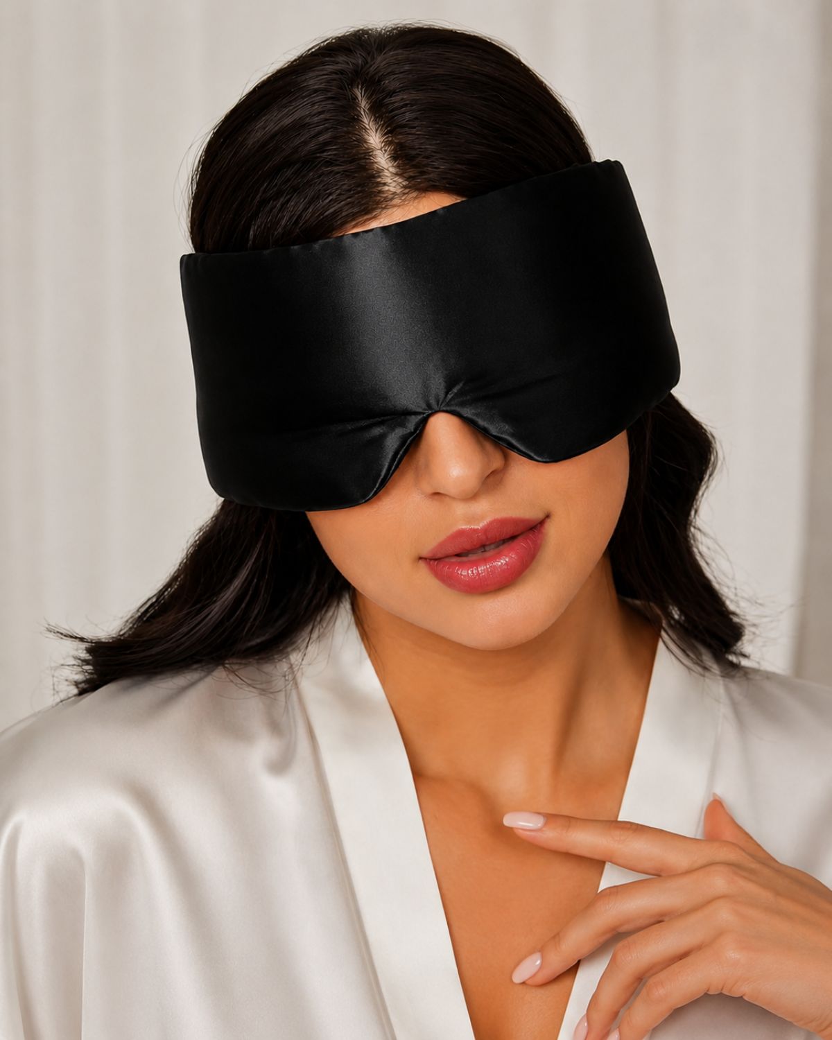 Sovmask Silke Extra Mjuk Svart