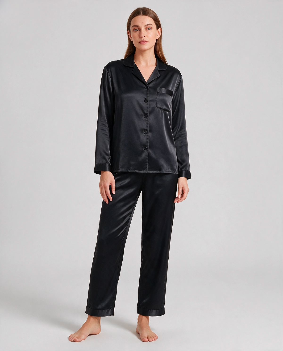 Tonal Ren Siden Pyjamas Set Dam