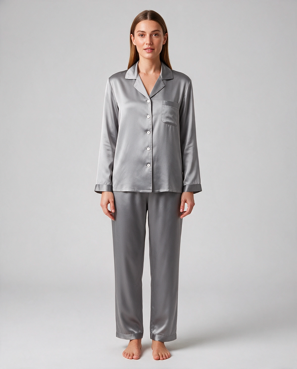 Tonal Ren Siden Pyjamas Set Dam